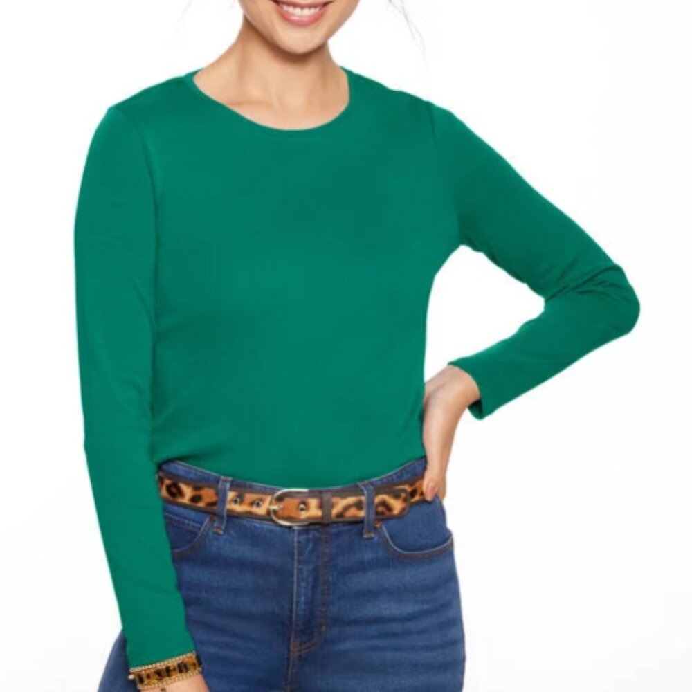 💚 Talbots “The Talbots Tee” Long Sleeve – XL